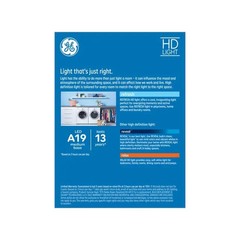 2 GE Refresh HD LED 60 Watt, Daylight, A19 General Purpose Bulbs (4 Pack)