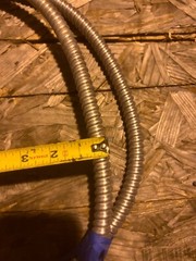 About 7ft of flexible metal conduit electrical wire