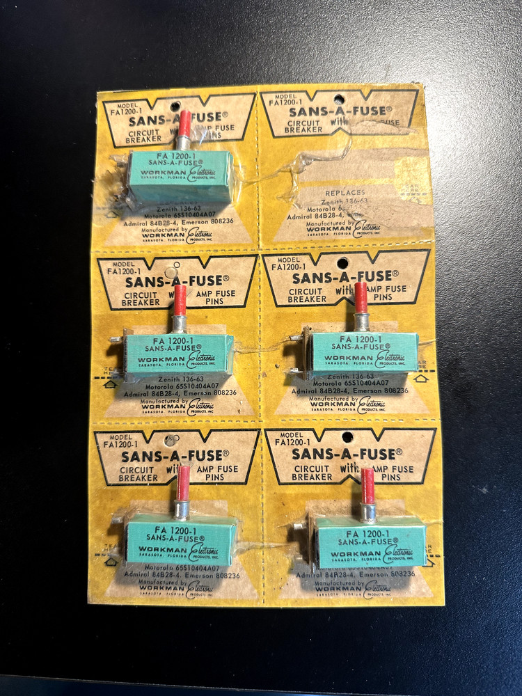 Sans-A-Fuse FA 1200-1 Circuit Breaker [Lot of 5] – NOS Vintage Bulk – 5A Thermal