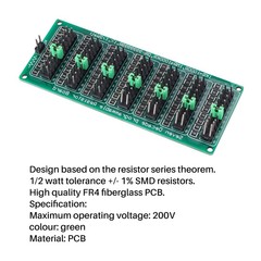 7 Decade 1R – 9999999R Programmable SMD Resistance Slide Resistance Pla1129-