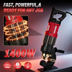 Electric Hydraulic Hole Puncher Punching Tool +5 Dies for Iron Copper Aluminum