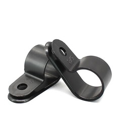 Nylon Black Plastic P Clip Pclip Clamp Hose Cable Holder Conduit Tidy Fastener