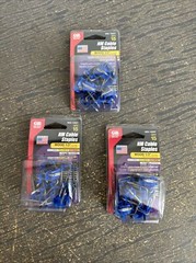 Lot of 3 Gardner Bender MSI-1525T Metal Staples, 1″ x 1/2″