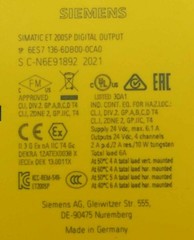 Siemens SIMATIC S7 6ES7136-6DB00-0CA0 E:06 V2.0.0 Digital Output -Unused-