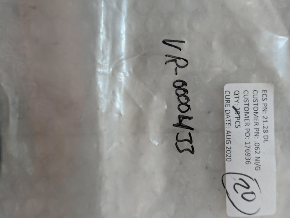 062 NI/G ECS 21.28 DL 176936 O-Ring Seal Rubber VR-0000433 Gasket 20/ORDER