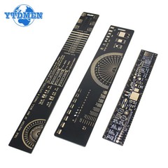 3-Type PCB Ruler Set 15/20/25cm SMD Component Multi-functional Measuring Tool