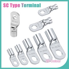 SC Type Terminal Socket Tin-Plated Copper Wire Connection Terminals Block End
