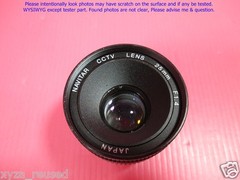 NAVITAR CCTV CCD CAMERA LENS 25mm. F1.4 as photos, sn:xxx.