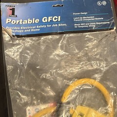 Portable GFCI with Cord – Grainger Item #5YL45 – Brand POWER 1 FIRST