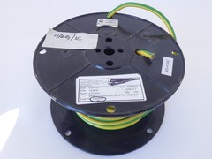 Allied Wire 4161000 Cable 4AWG GRN/YEL Lapp H07-K VW-1 600V – NEW Surplus!