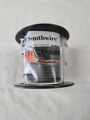 = Southwire 10 Stranded Building Wire Black 50 Ft THHN10STRCUBK50SPC