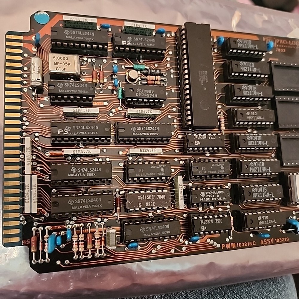 PL Pro-Log 7803 Processor Card PCB 7803 PWM 103216c ASSY 103219