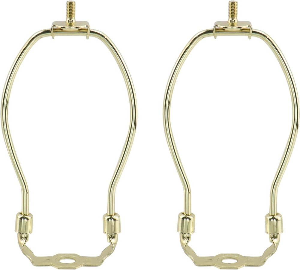 6 Inch Lamp Harp, 2 Pack Heavy Duty Lamp Shade Holder Adapter Harp Bracket