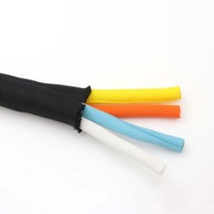Braided Split Cable Wire Sleeve Self-WRAP Wire Harnessing Sheathing
