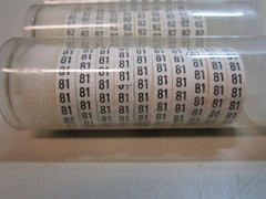 ZipTape TLC 8″ Cloth Wire Marking Tape Numbers 80-89 F/”DTL” Dispenser