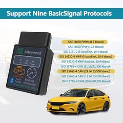 Wireless OBD2 Scanner Diagnostic Tool, Car Code Reader for Engine Light Reset &