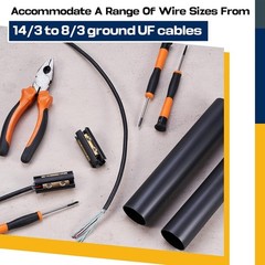 High-Quality Underground Electrical Cable Splice Kit – 3 Sets for 14/3 to 8/3AWG