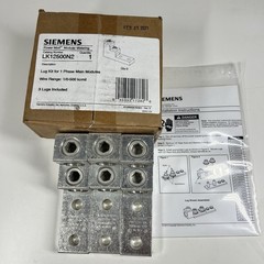 Siemens Power Mod Lug Kit for 1 Phase Main Modules Wire Range: 1/0-500 kcmil NEW