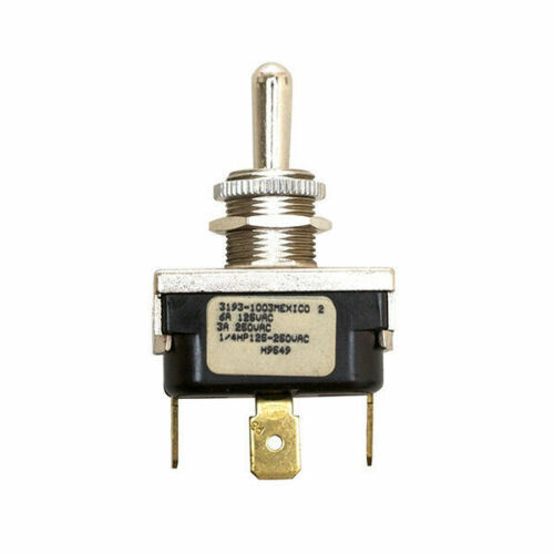 MCGILL 0111-0001, DPST ON-OFF Panel Mount Toggle Switch, 1 pc