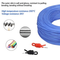 14/16/18/20-30AWG UL3239 Silicone Cable Flexible Wire Various Colors Tin Copper