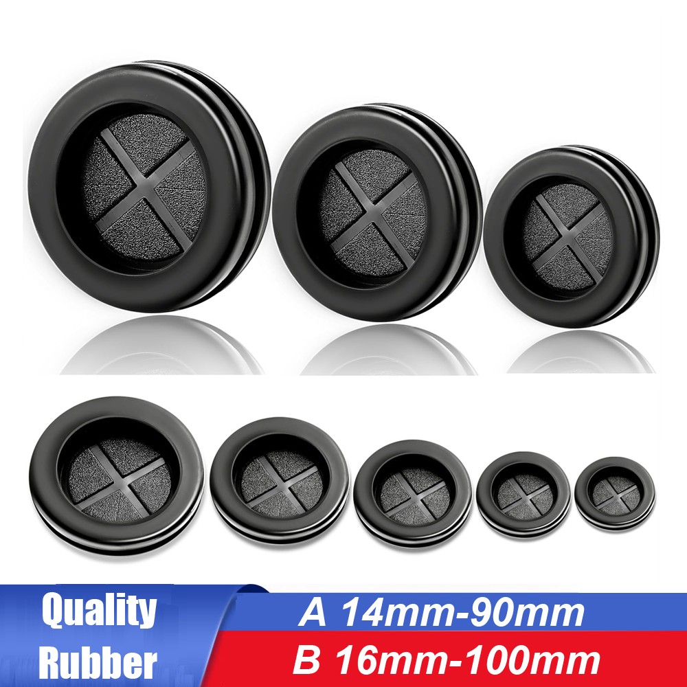 Round Rubber Plug Hole Grommet for Protecting Cable Wire Hole Plug 16mm – 100mm