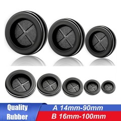 Round Rubber Plug Hole Grommet for Protecting Cable Wire Hole Plug 16mm – 100mm