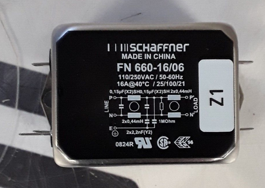 SCHAFFNER Netzfilter Entstörfilter FN 660-16/06 ~110/250 VAC ~ -25° +85°C (R5E7)