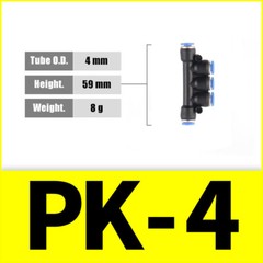 Pneumatic Manifold Union Push In Fitting Air Push Quick Connectors Tube 4-12mm