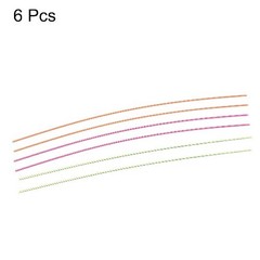 Fiber Optic Rods PMMA 1.5mmx15cm Sight Filament Red, Green, Orange 1 Set Pack 6