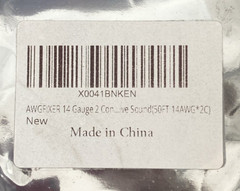 Baohing AWM Style 2464 300v 80 C 14 AWG 2 Conductor Stranded Copper 50 feet