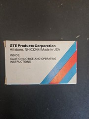 Vintage SYLVANIA ERD Miniature Halogen Lamps GTE Products Made In USA NOS Box