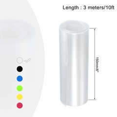 10 Feet,Battery Wrap PVC Heat Shrink Tubing 95mm Dia 150mm Flat Clear