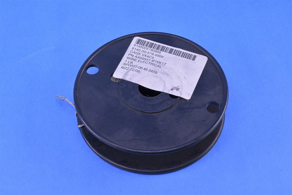Allied Wire 16 Awg Stranded Mil-Spec Copper Wire Part # QQW343B16K1T