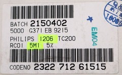 PHILIPS 1000x SMD Resistor 5.1MΩ 1206 RC01 5100000 Ohm Model TC200