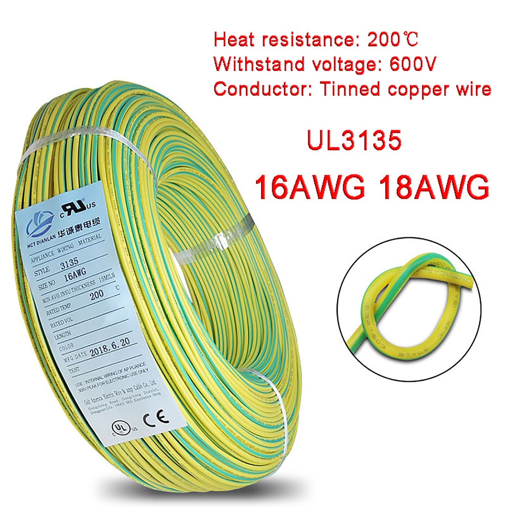16/18AWG Flexible Silicone Wire Cable 600V, HIGH TMPE 200℃, Tinned Copper Wire