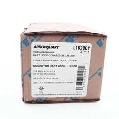 Eaton Yellow Corrosion Resistant Locking Connector L16-20 20A 480V 3Ø L1620CY