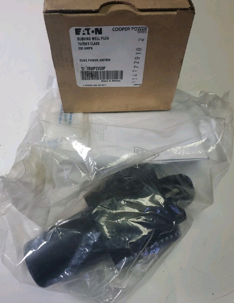 Eaton IBWP225 Bushing Well Plug 200A 15/250KV Class
