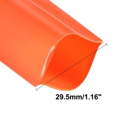PVC Heat Shrink Tubing 29.5mm Flat Width for 18650 5 Meter Length Orange
