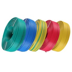Pure Copper Single Core Hard Wire BV 1.0mm²~10mm² PVC Insulated Wire 5 Colors