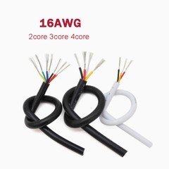 300V 16AWG 2/3/4 CoreAutomotive Cable Electrical Flexible Round Cable Wire
