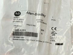 Allen Bradley 1492-A3B1 Ser. A Busbar 3-Pole, 57-Pins, 3-Phase 100A