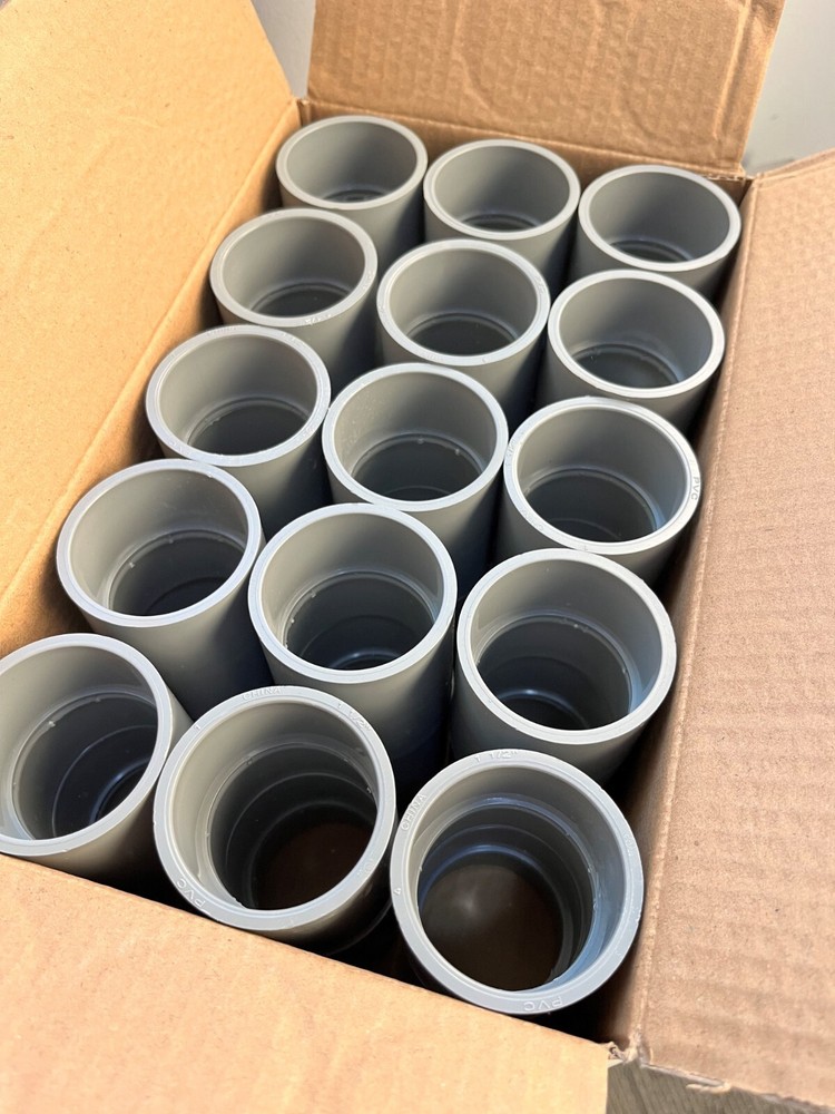 1-1/2″ PVC Standard Coupling for Sch 40 Rigid NM Conduit UL Listed 100 pc