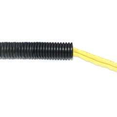 Black Conduit Spilt Cable Tidy Flexible Tube Convoluted Protection Tubing PP/PA
