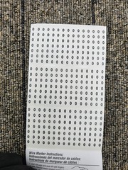 IDEAL 44-101 Wire Marker Booklet – 45 Markers Each Legend 0-9 Pocket-Size