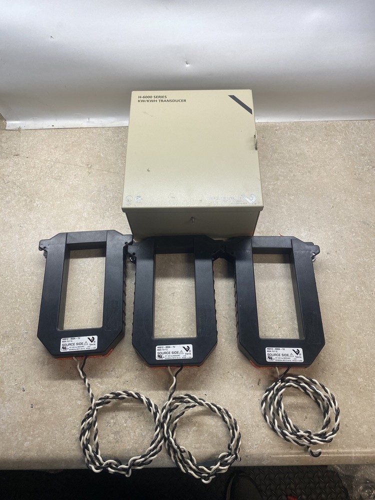 VERIS H-6000 Series KW/KWH Transducer MultiVolt (3) H6812-800A-1V CT’s