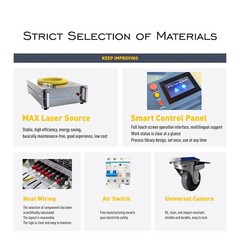 Laser Paint Removal Laser Stripping Machine 1500W MAX Auto laser cleaning 220V