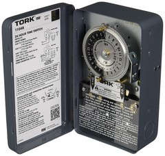 Tork 1104b Dpst 40a Mechanical Timer Switch 208/277v