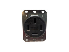 HUBBELL HBL7301A Receptacle 14-60R 125/250V AC Black 3 Pole / 4 Wire 60 A