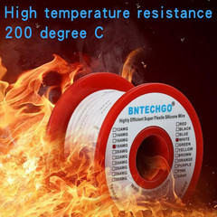 18 Gauge Silicone Wire Spool 50 Ft White Flexible 18 AWG Stranded Tinned Copper