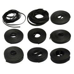 PET Black Expandable Braided Cable Sleeving 2-25mm Wire Harness Automotive